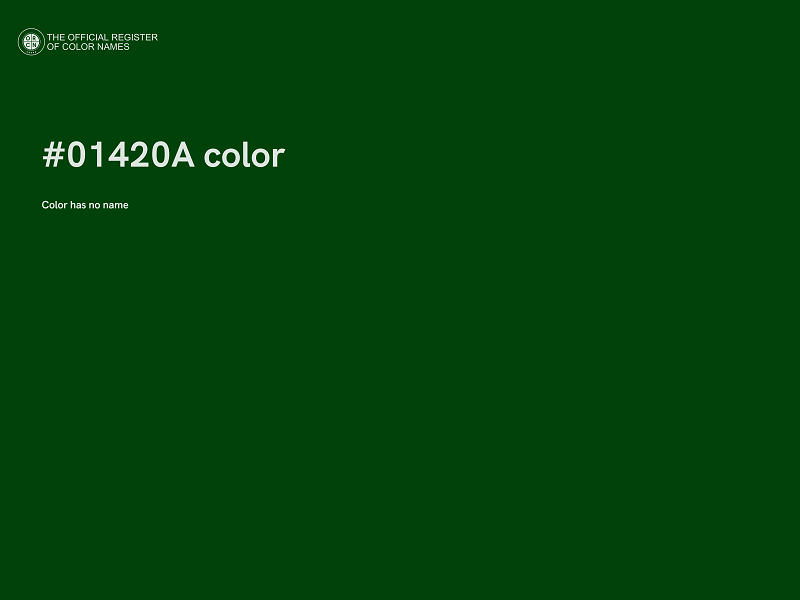 #01420A color image