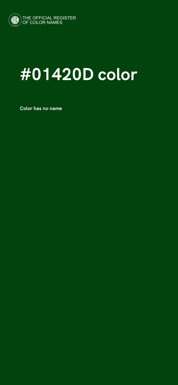 #01420D color image