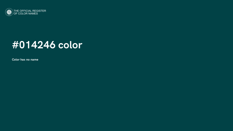 #014246 color image