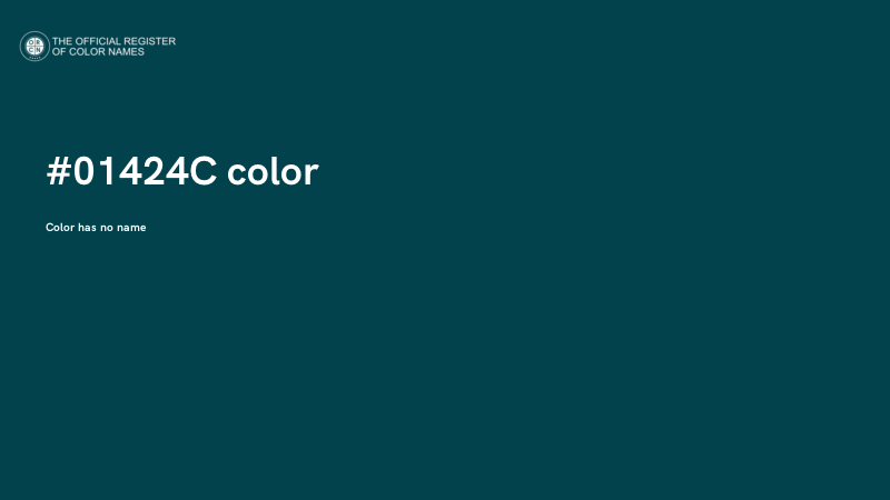 #01424C color image