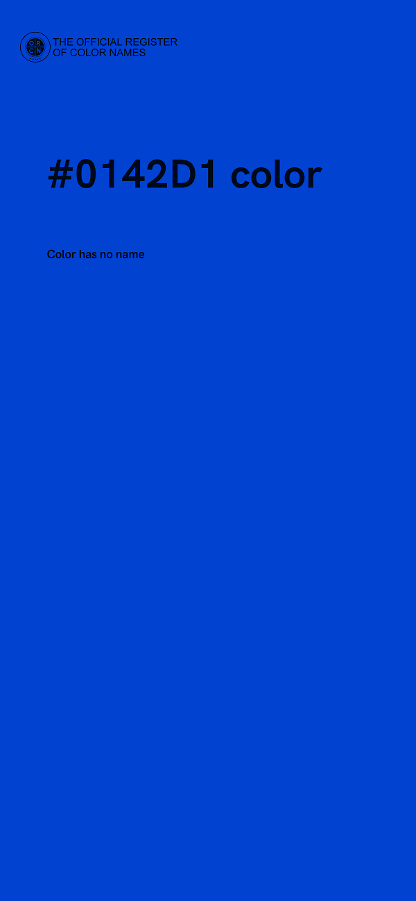 #0142D1 color image