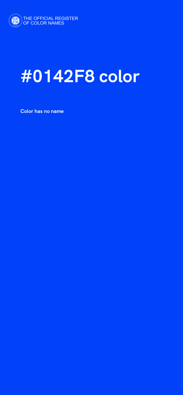 #0142F8 color image