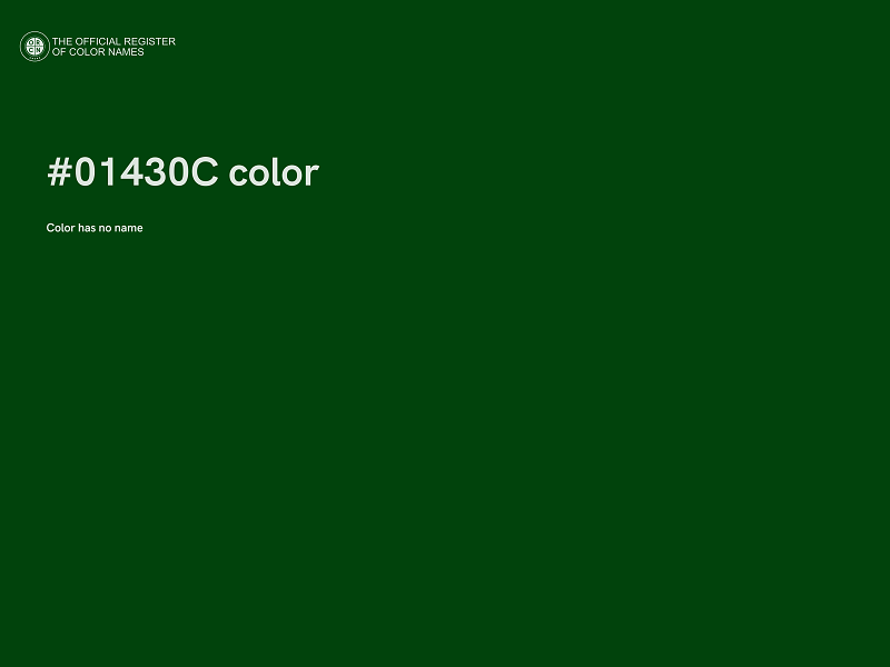 #01430C color image