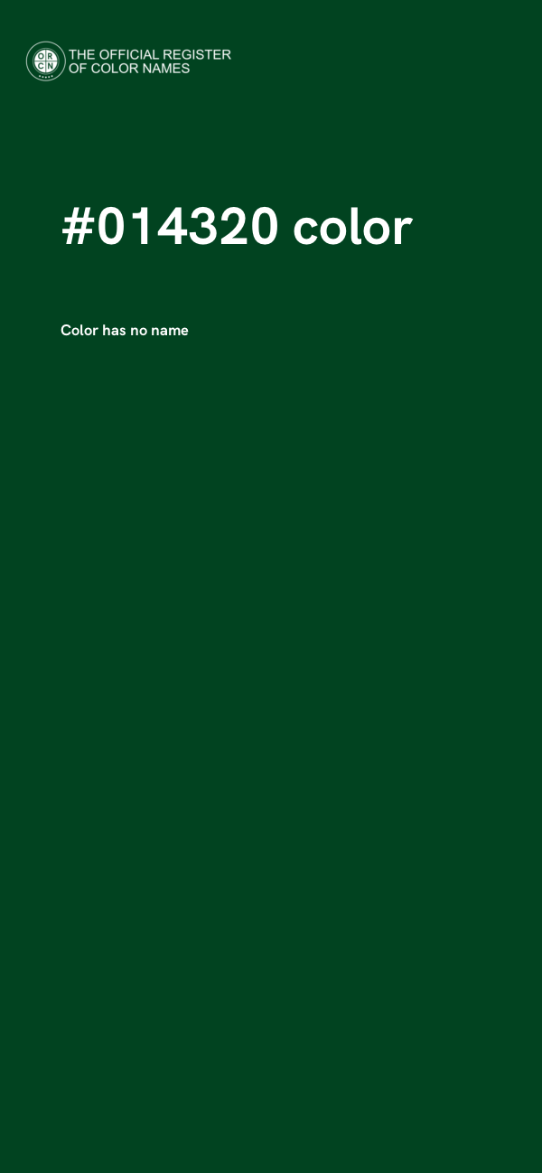 #014320 color image