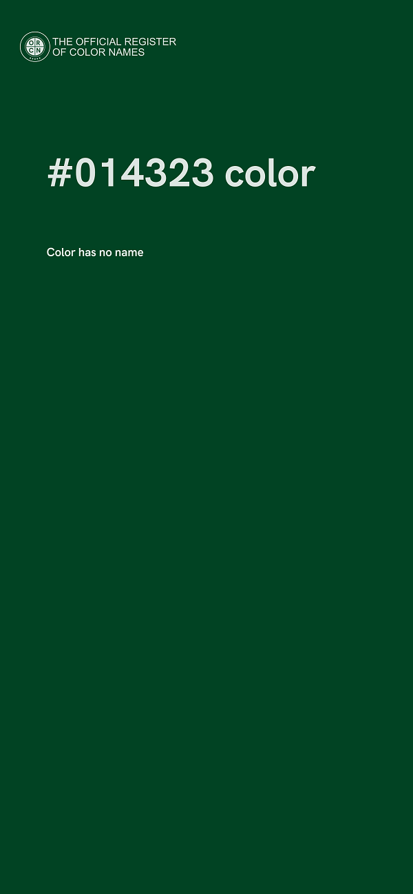 #014323 color image
