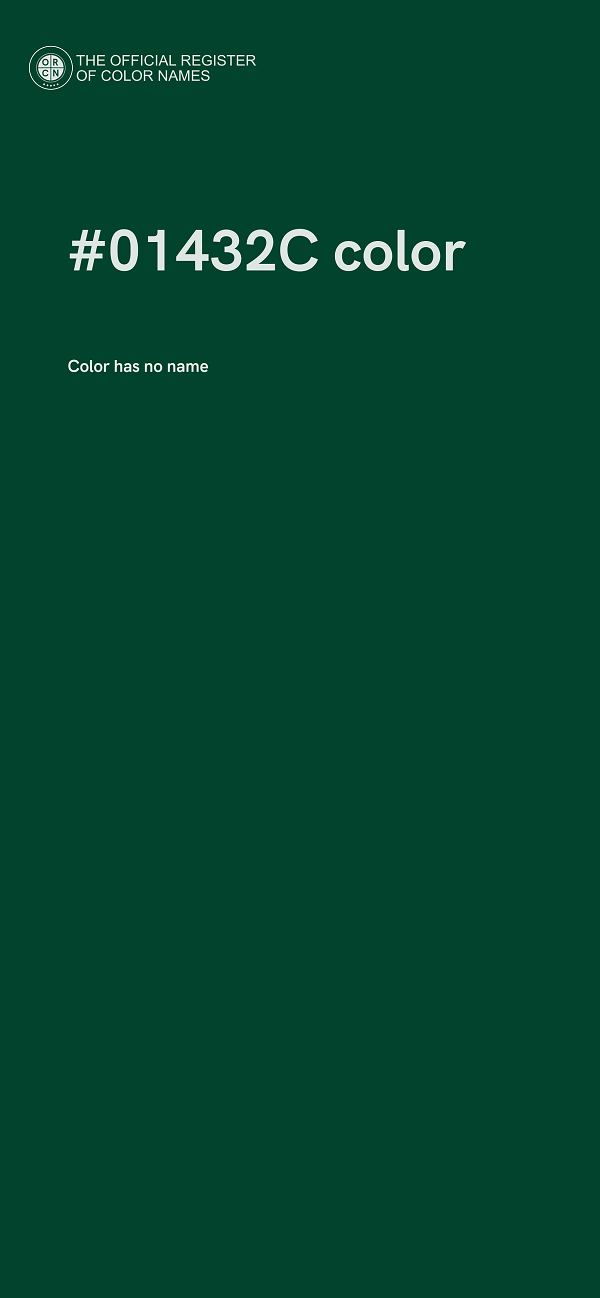 #01432C color image