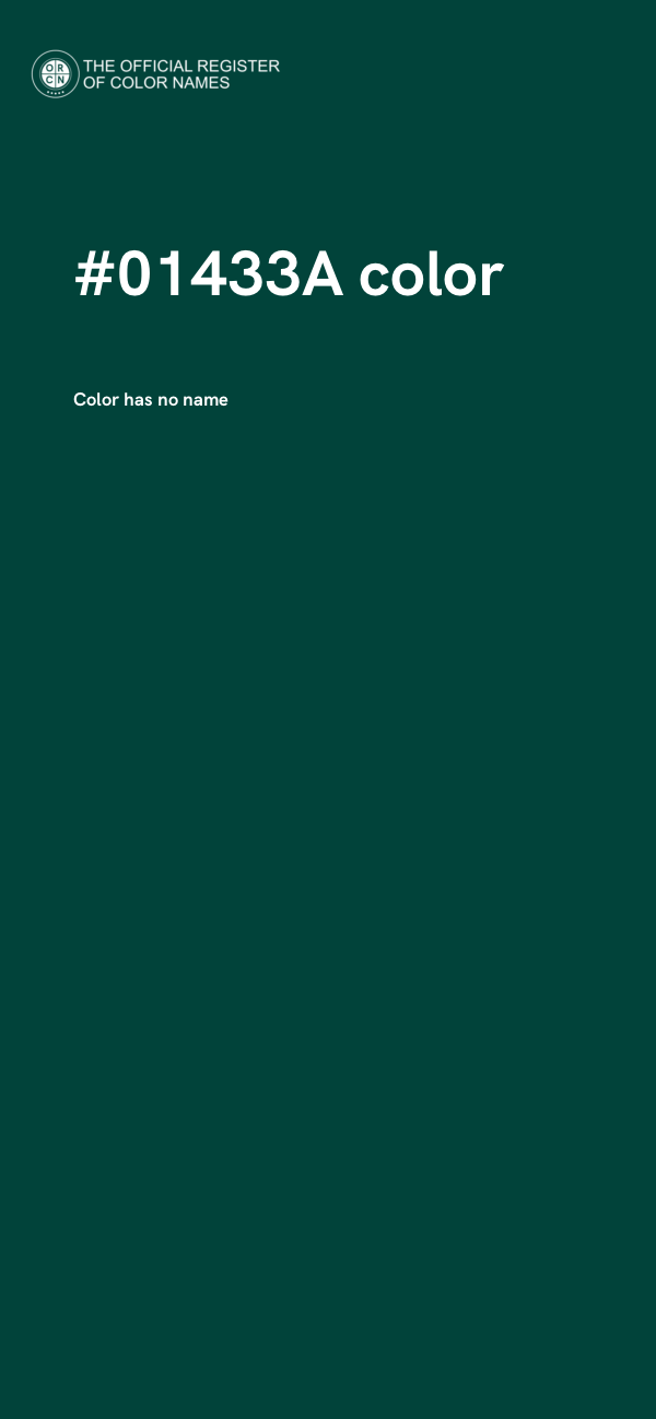 #01433A color image