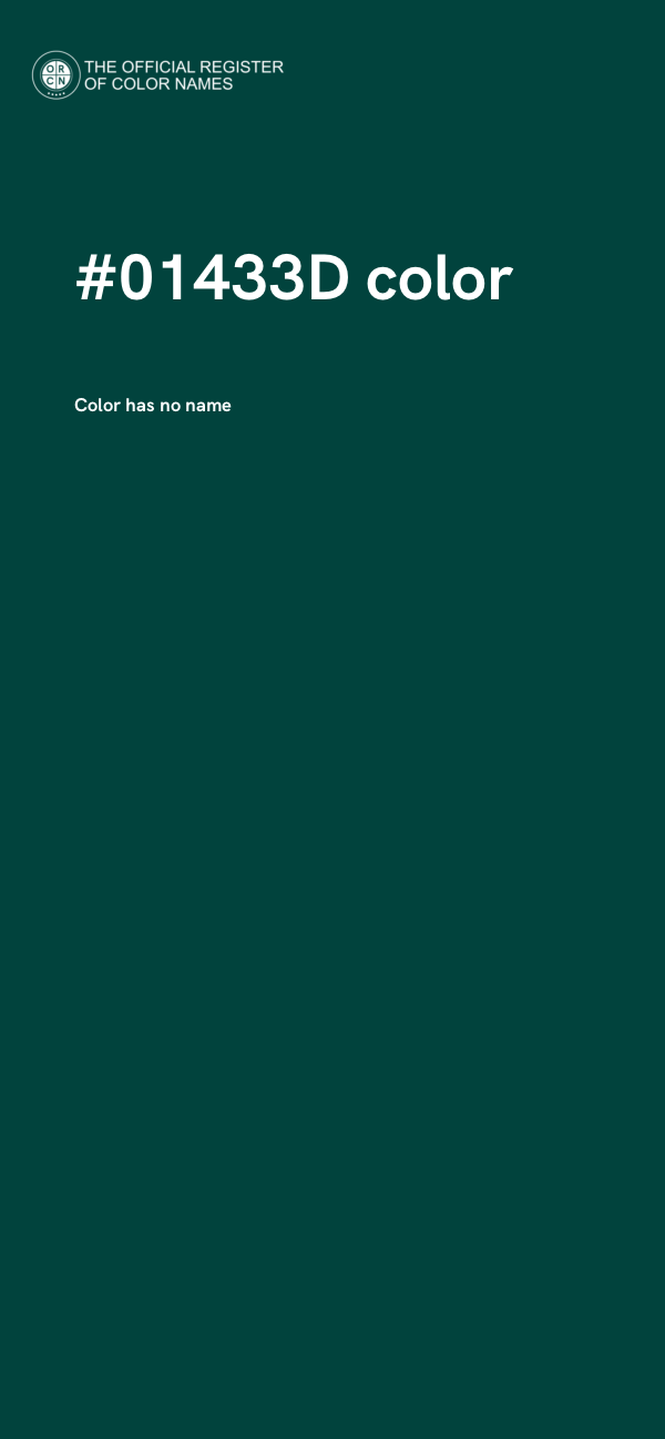#01433D color image