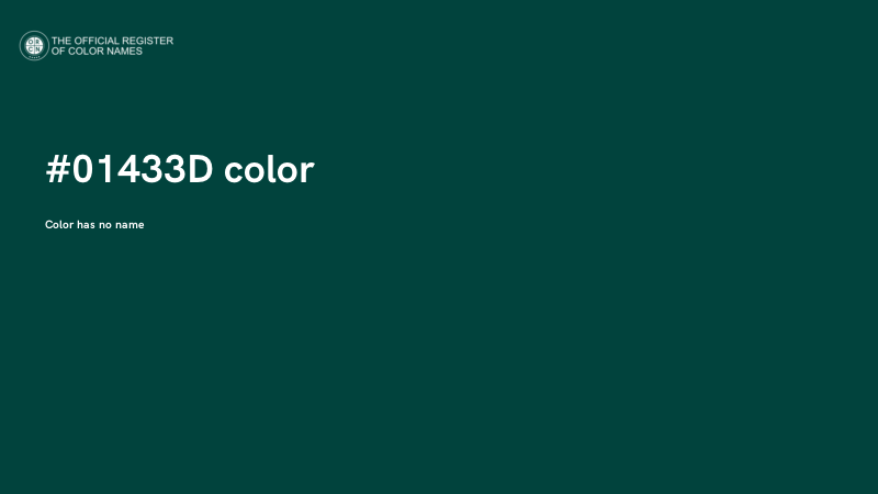 #01433D color image