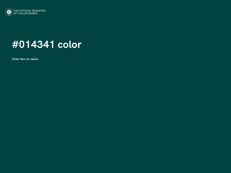 #014341 color image