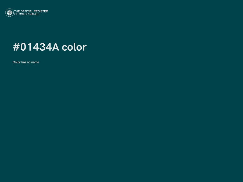 #01434A color image