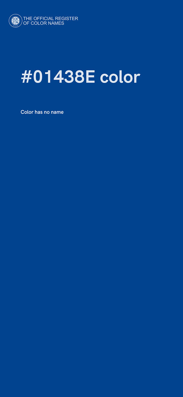 #01438E color image