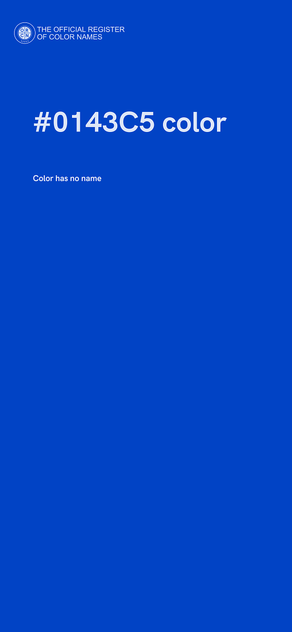 #0143C5 color image
