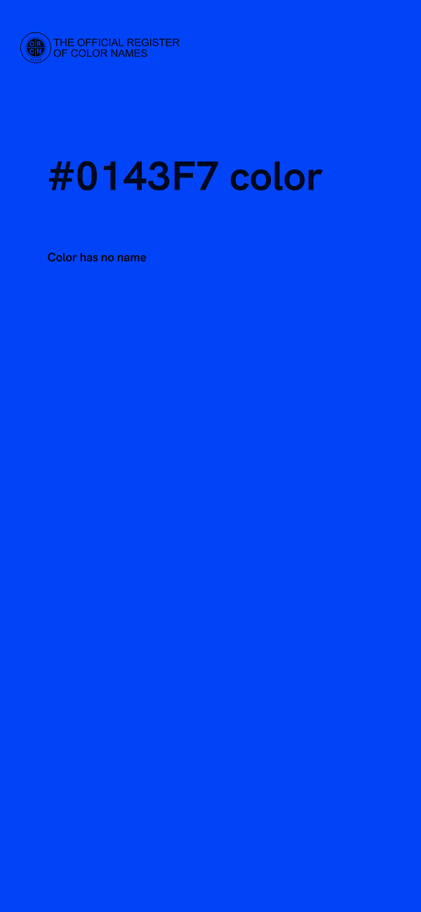 #0143F7 color image