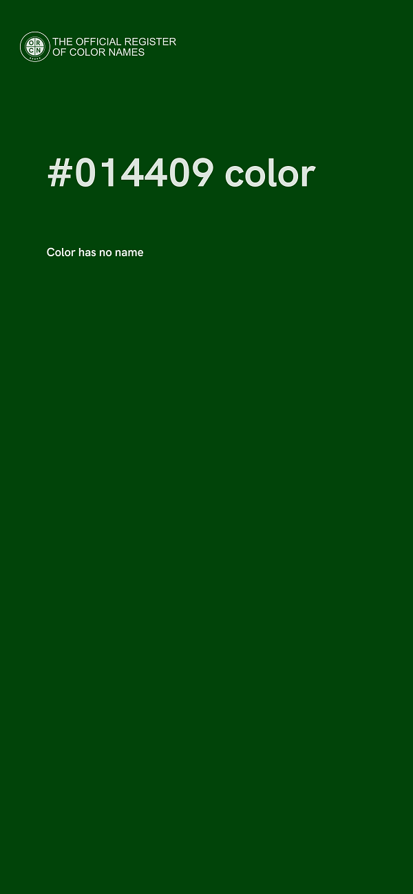 #014409 color image