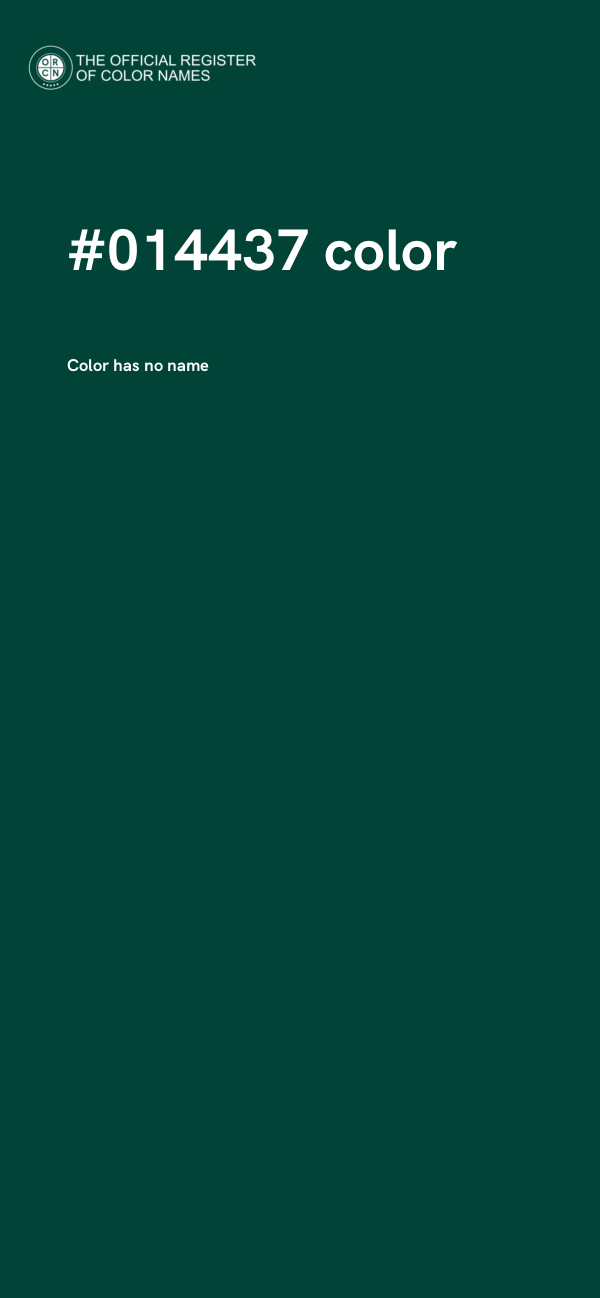 #014437 color image