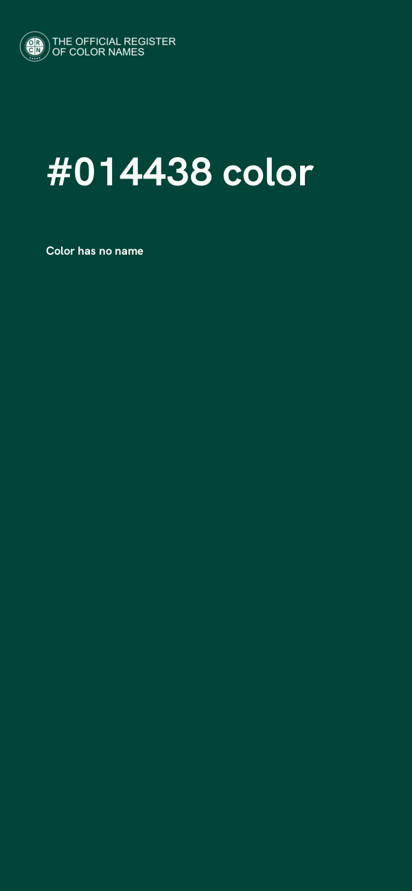 #014438 color image