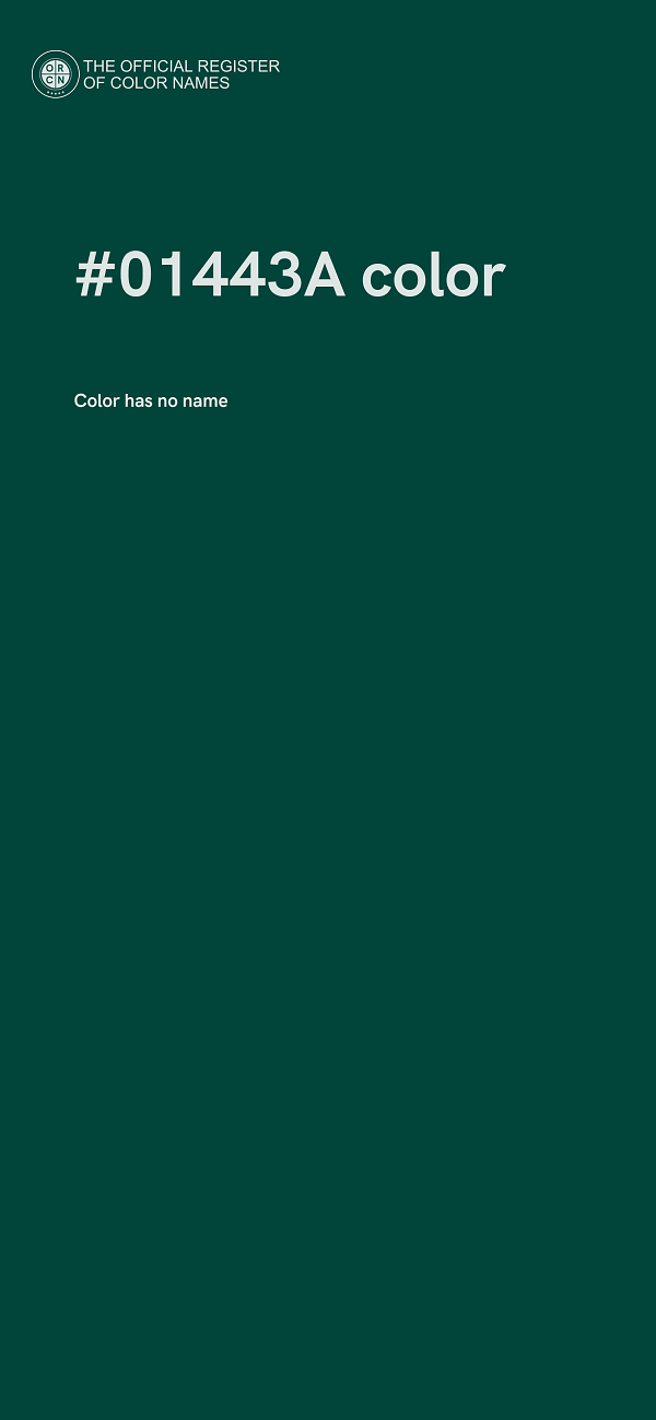 #01443A color image