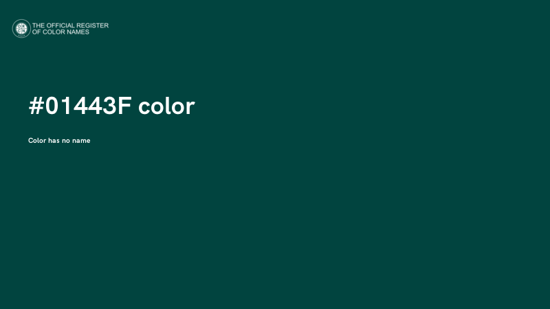 #01443F color image