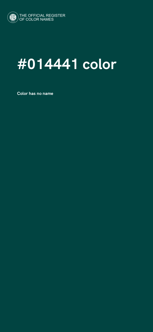 #014441 color image