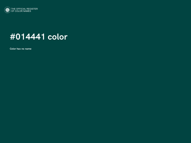 #014441 color image
