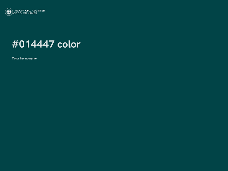 #014447 color image
