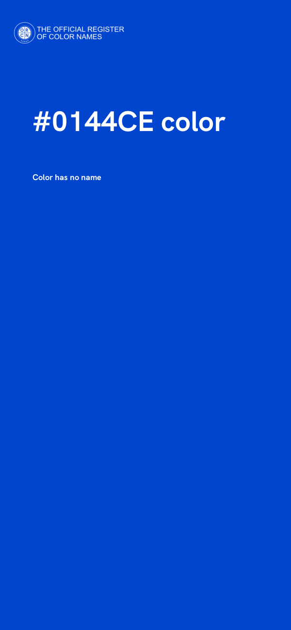 #0144CE color image