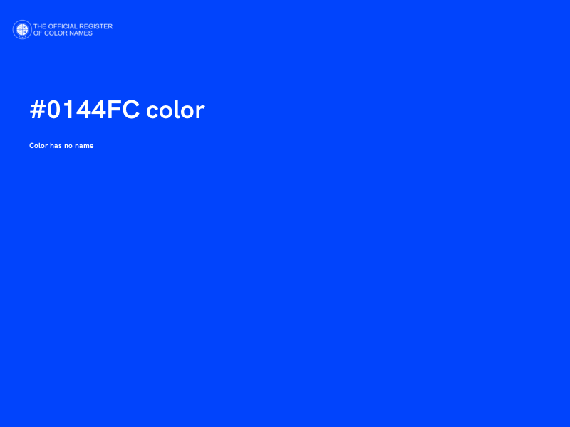 #0144FC color image