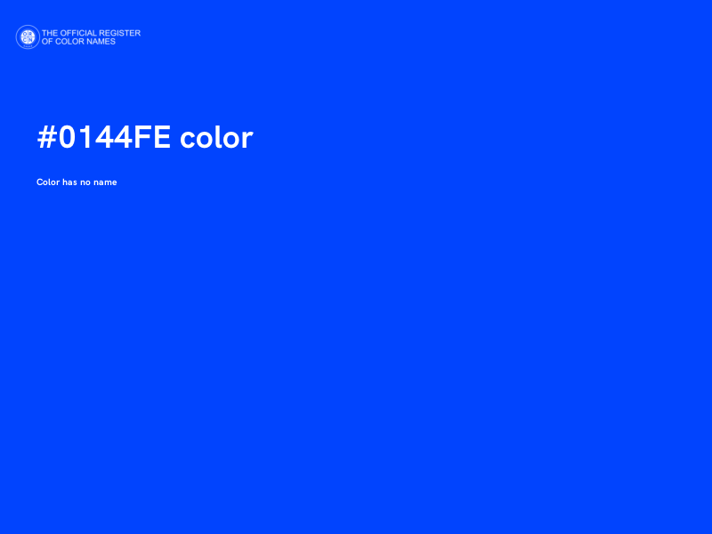 #0144FE color image