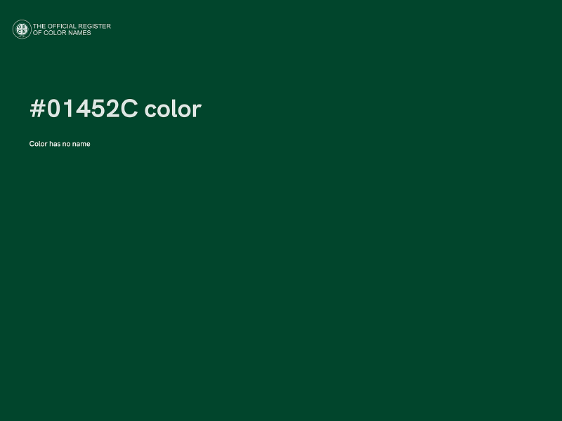 #01452C color image
