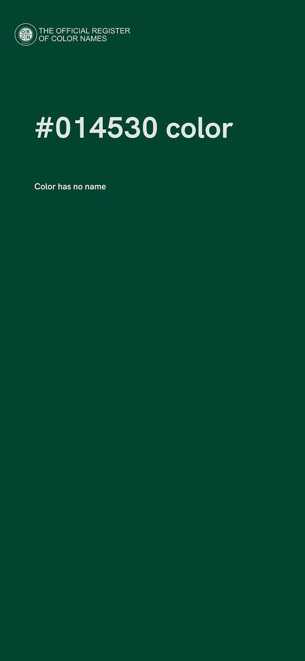 #014530 color image