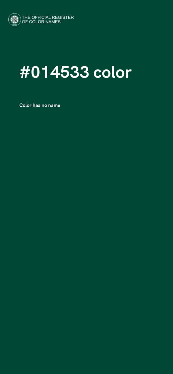 #014533 color image