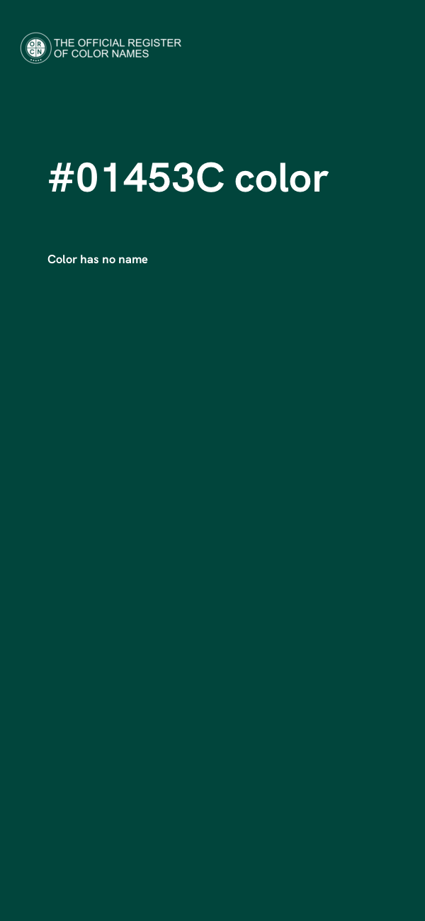#01453C color image