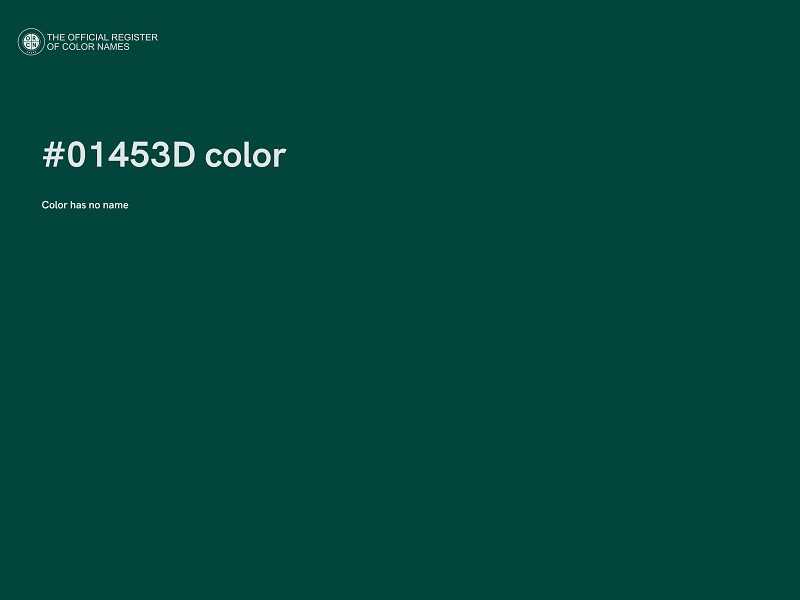 #01453D color image