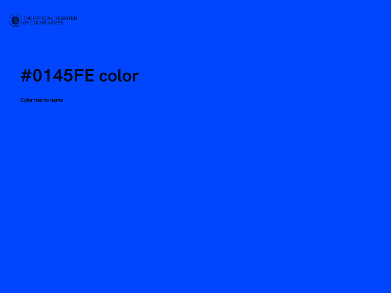 #0145FE color image