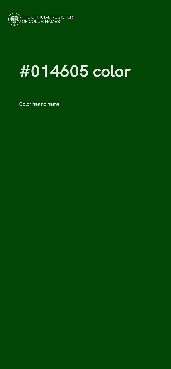 #014605 color image