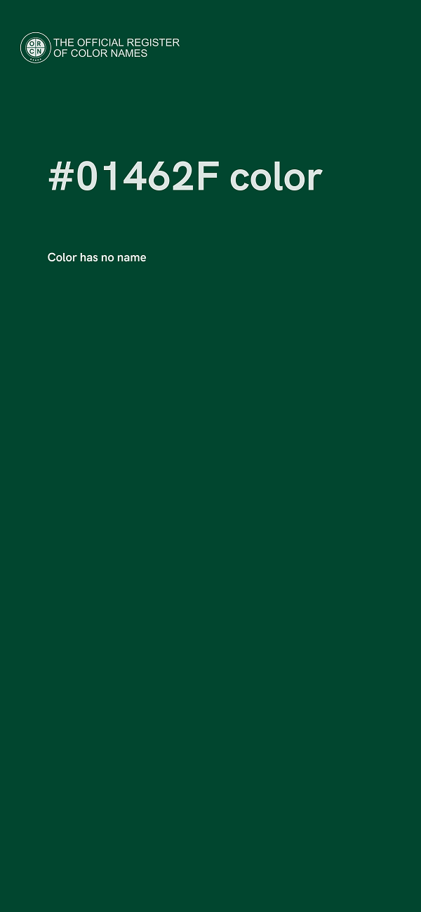 #01462F color image