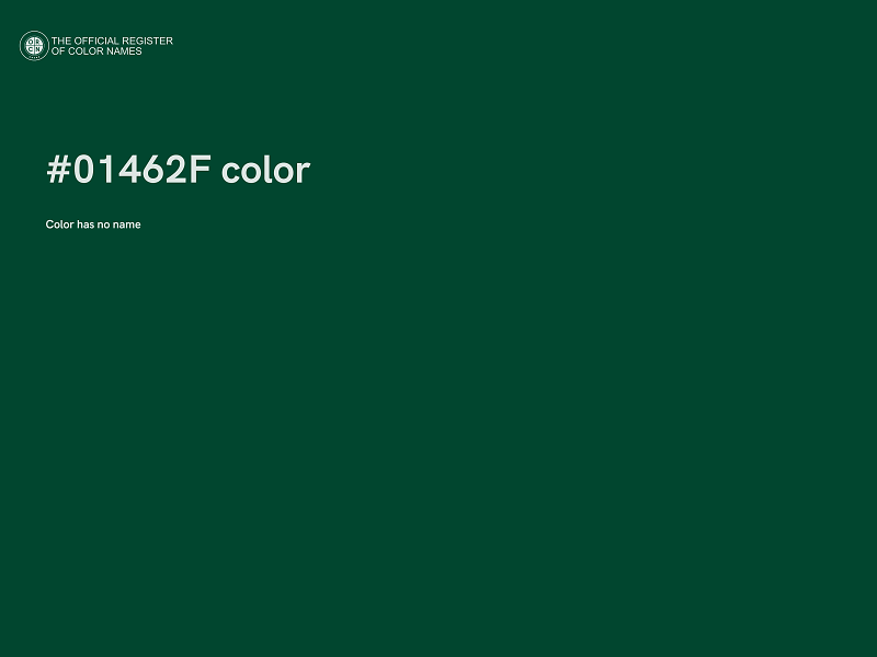#01462F color image