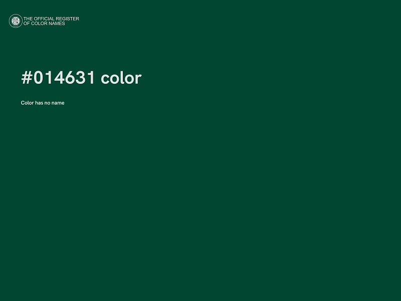 #014631 color image