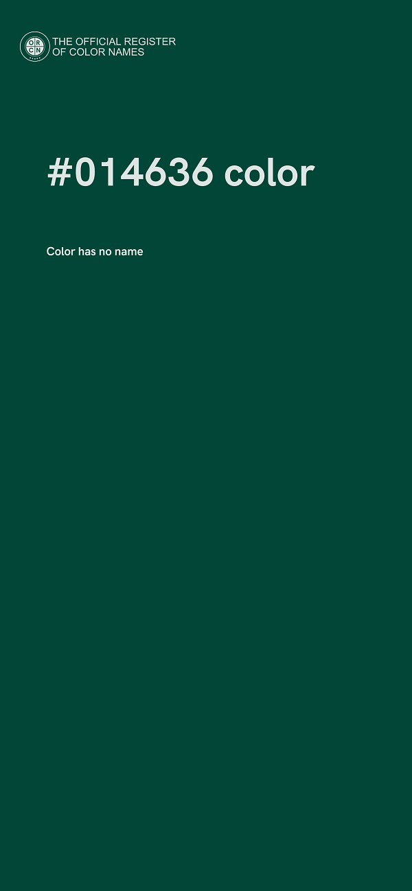 #014636 color image