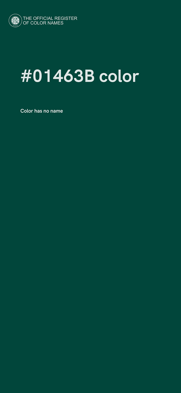 #01463B color image