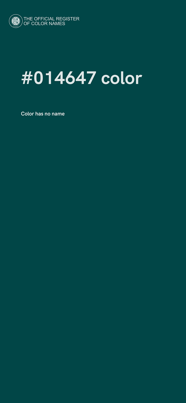 #014647 color image