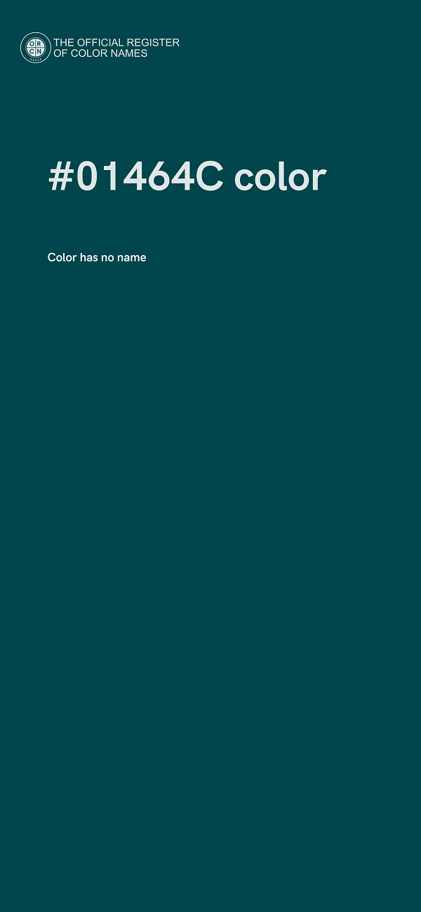 #01464C color image