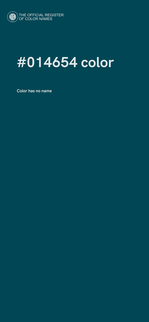 #014654 color image