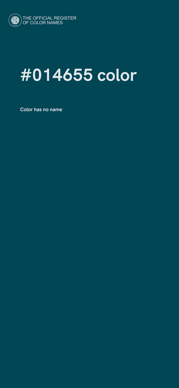 #014655 color image