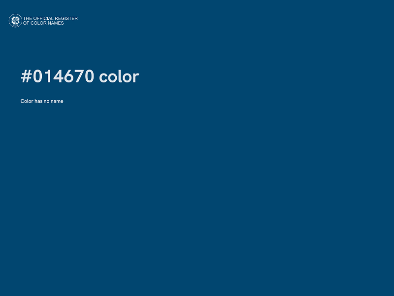 #014670 color image