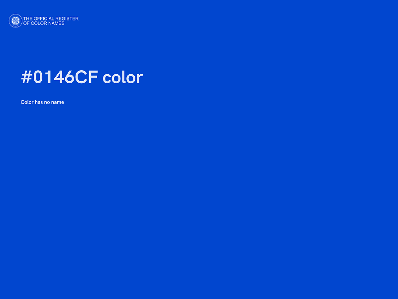 #0146CF color image
