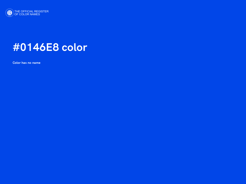 #0146E8 color image