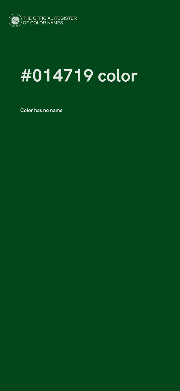 #014719 color image