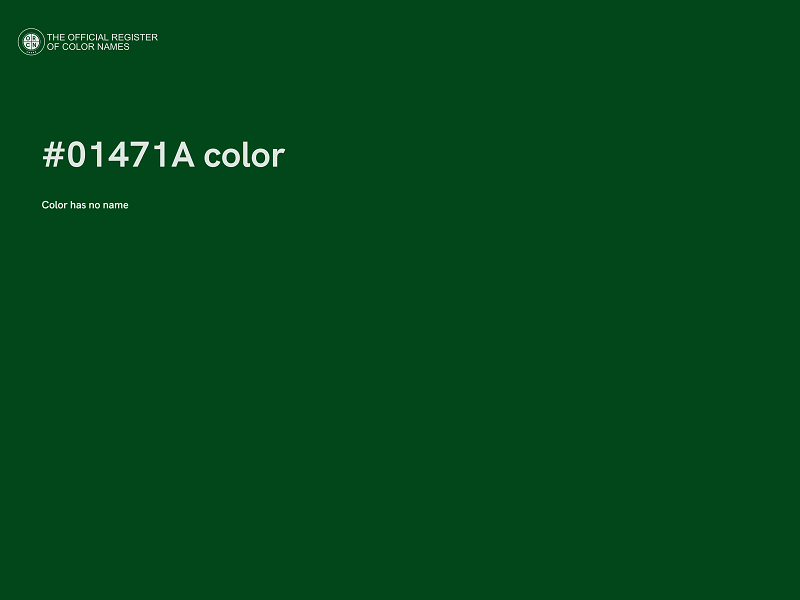 #01471A color image